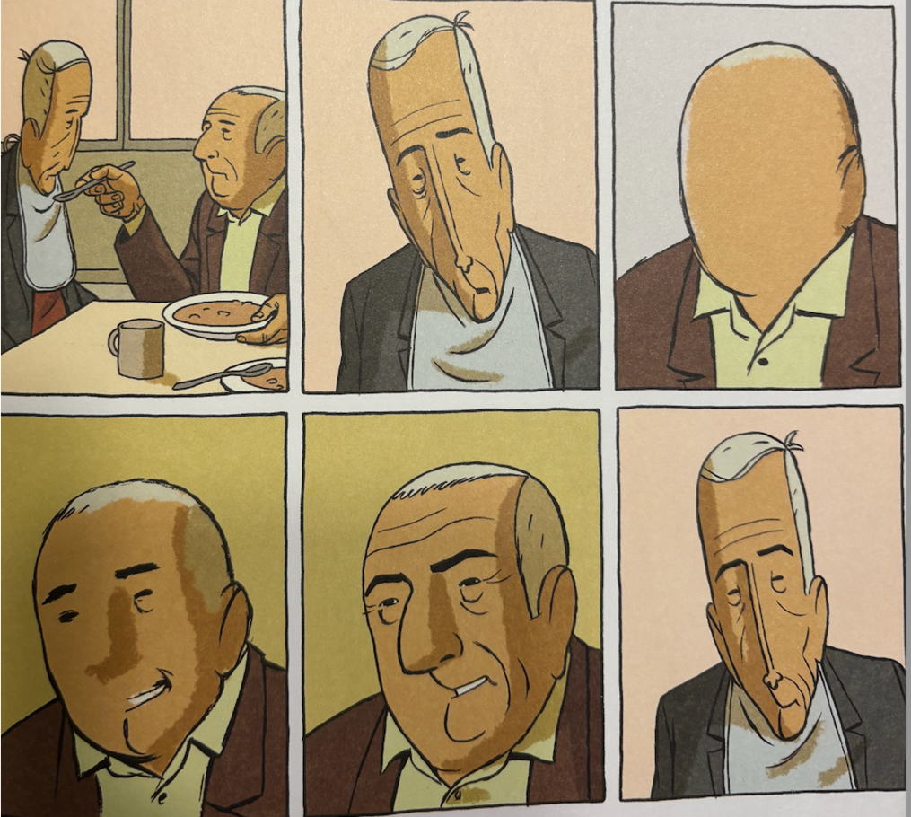 A comic page of a person AI-generated content may be incorrect.